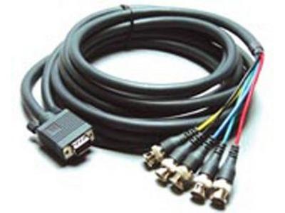 Kramer C-GM/5BF-1 15-Pin HD (M) to 5 BNC (F) Breakout Cable - 1ft
