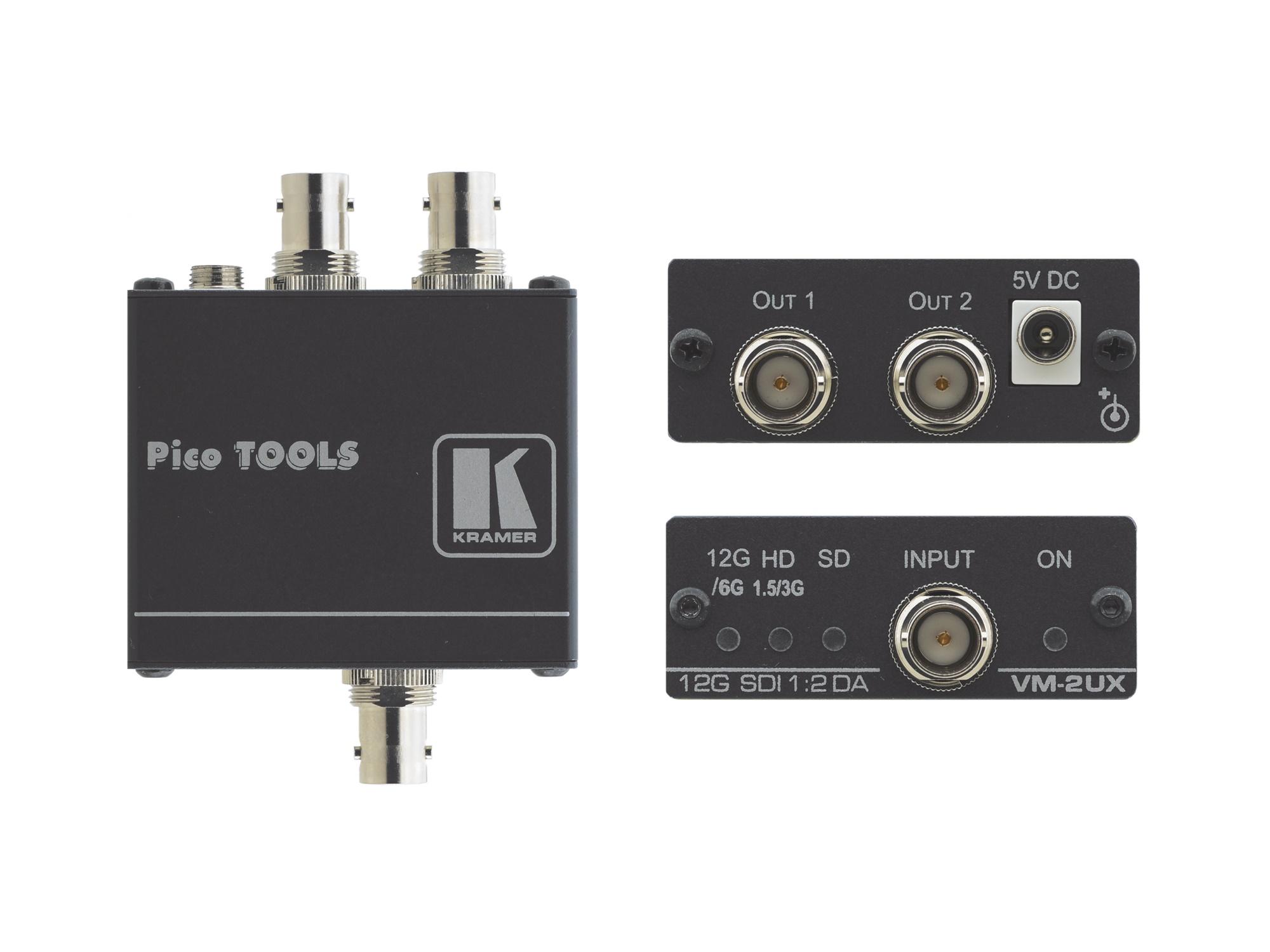 Kramer VM-2UX 1×2 4K 12G SDI Distribution Amplifier