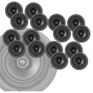 Phase Technology CS-6RMP 6.5 in 2-Way In-Ceiling Coaxial Speaker / 87 dB / 5-100W / Magnetic Flangeless Grille