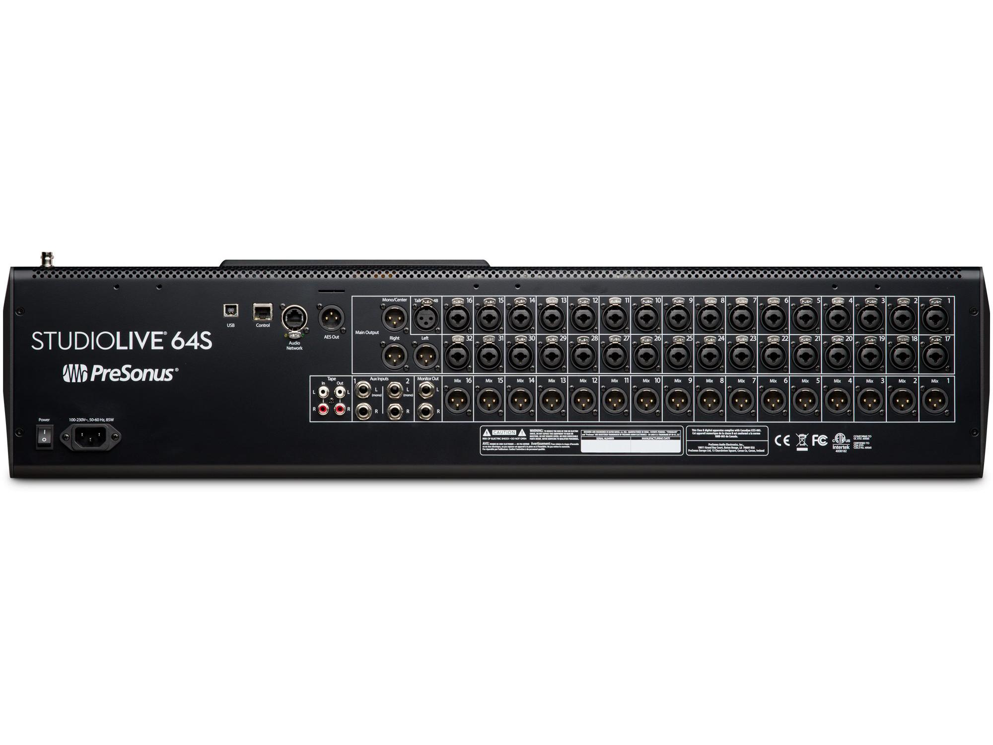 PreSonus StudioLive 64S Series III 64-channel/43-bus Digital Mixer with AVB networking and quad-core FLEX DSP Engine - Image 3