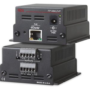 RDL FP-NML2VP Network to Mic/Line Interface / 2 Balanced Mic/Line Outs / VCA Control / PoE