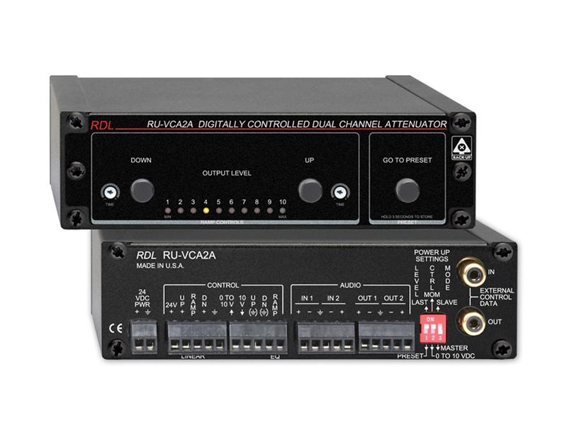 RDL RU-VCA2A Digitally Controlled 2 Channel Audio Attenuator