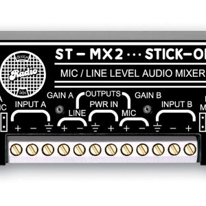 RDL ST-MX2 2 Microphone or Line Input Mixer/Microphone and Line Out