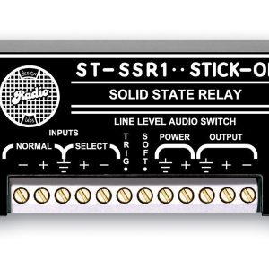 RDL ST-SSR1 2x1 Line-Level Audio Switcher / Balanced Inputs / Silent Fast Soft Switching