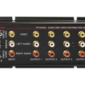 RDL FP-AVDA4 1x4 Stereo Audio/Video Distributor/Phono Jacks
