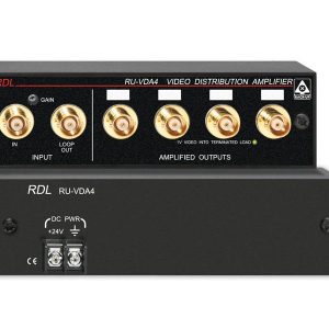 RDL RU-VDA4B 1x4 BNC NTSC-PAL Video Distribution Amplifier