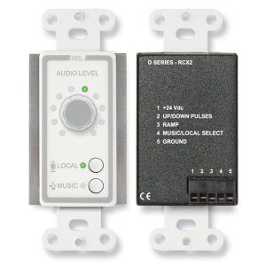 RDL D-RCX2 Decora Wall Volume Control / Music / Local Source Select / LED Optical Encoder