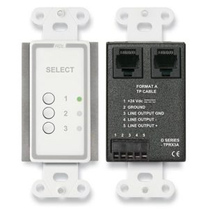 RDL D-TPRX3A Three Input Format-A Source Selector