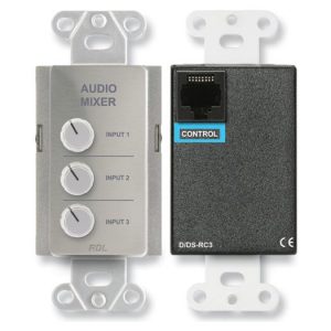 RDL DS-RC3 3 Channel Remote Audio Mixing Control/Stainless