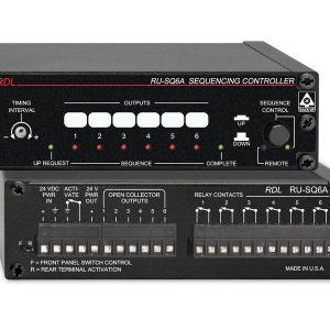 RDL RU-SQ6A 6-Step Sequencing Controller / 24 Vdc / 1-10s Interval / Open-Collector / Relay Outputs