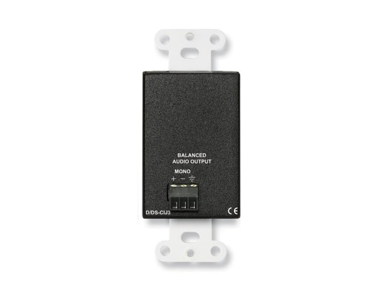 RDL DB-CIJ3 Consumer Audio Extender with Input Jacks/Mono/Black - Image 2