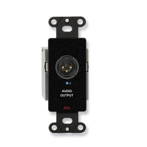 RDL DB-TPR1A Active Single-Pair Extender (Receiver)/Format-A/XLR mic/line output/Black