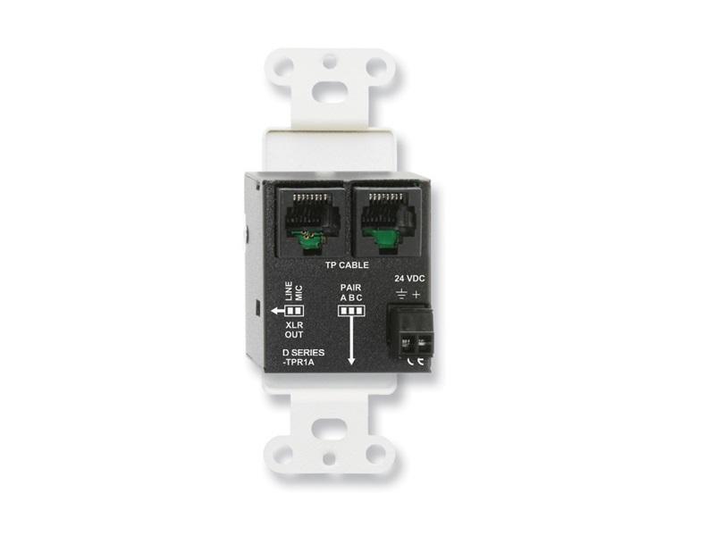 RDL DB-TPR1A Active Single-Pair Extender (Receiver)/Format-A/XLR mic/line output/Black - Image 2