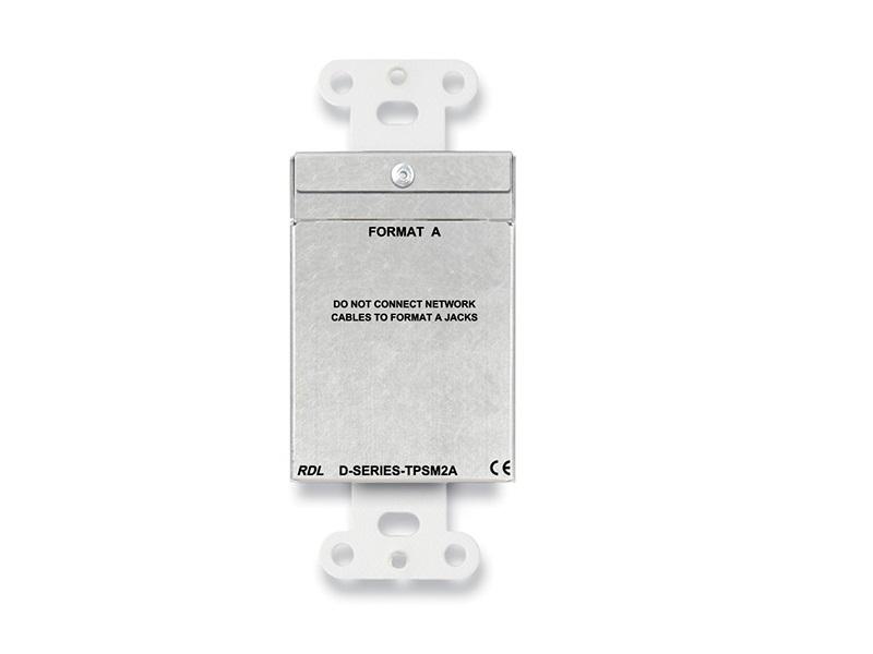RDL DB-TPSM2A Active 2-Pair Extender (Transmitter) Dual Mic Preamplifier/Format-A/Black - Image 2