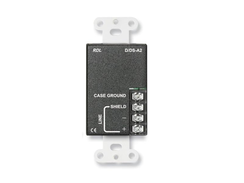 RDL DS-A2 Line Output Assembly Audio Extender/RCA jacks/Terminal block/Stainless - Image 2