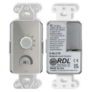 RDL DS-NLC1R Network Rotary Volume Remote / LED Level Ring / PoE / 1 dB Steps / Mute