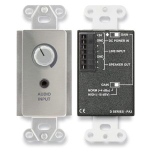 RDL DS-PA3 3.5 Watt Decora Audio Amplifier/Stainless Steel