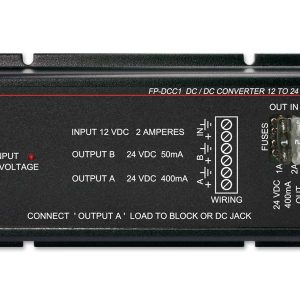 RDL FP-DCC1 12 Vdc to 24 Vdc Converter / 400 mA High-Current Output / 50 mA Filtered Low-Noise Output