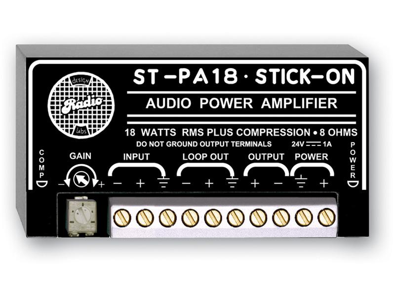 RDL ST-PA18 18 Watt 8 Ohm Audio Power Amplifier
