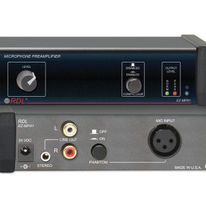 RDL EZ-MPA1 Microphone Preamplifier - Stereo Output with Compressors