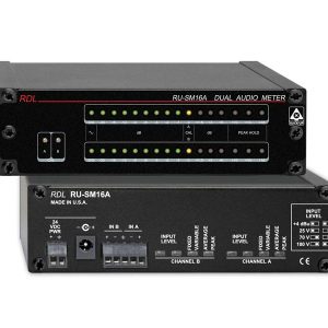RDL RU-SM16A 2 Channel Audio Meter - Average/Peak/Hold