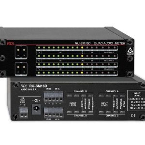 RDL RU-SM16D 4 Channel Audio Meter - Average/Peak/Hold