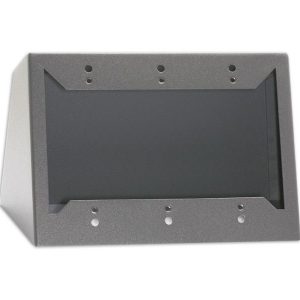 RDL DC-3G Triple Decora-Style Desktop / Wall Chassis Gray - Mounts 1 / 2 / 3 Modules