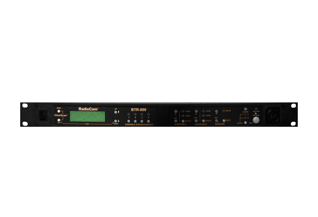 RTS BTR-800-H3R5 UHF Synthesized Wireless Intercom Base Station / 2-Channel Full-Duplex / 4-User / 470-740 MHz