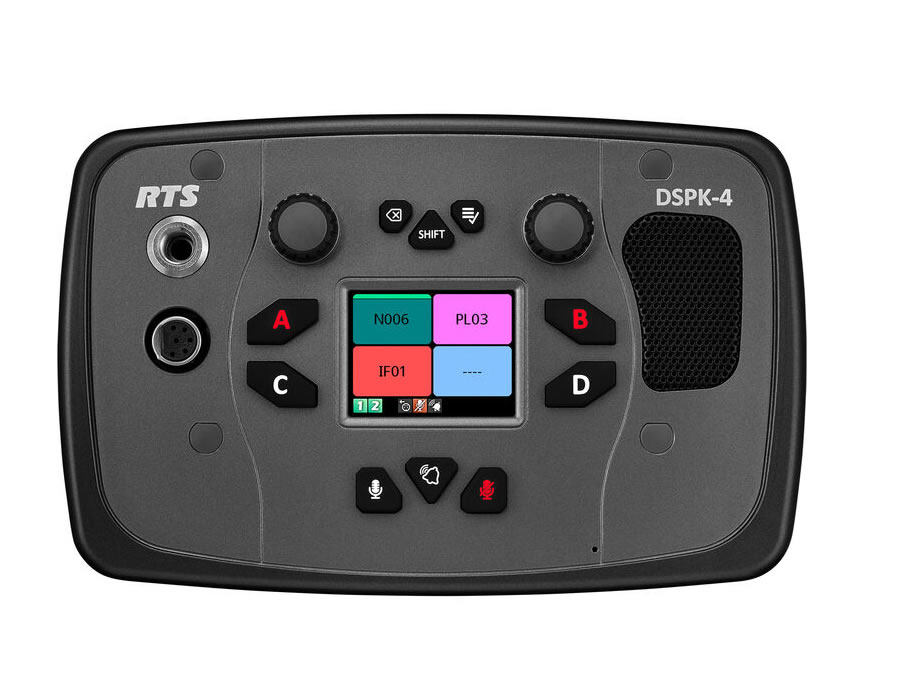 RTS DSPK4-F 4F IP 4-Channel Flush Mount User Station, 4-Pin Female - Image 2