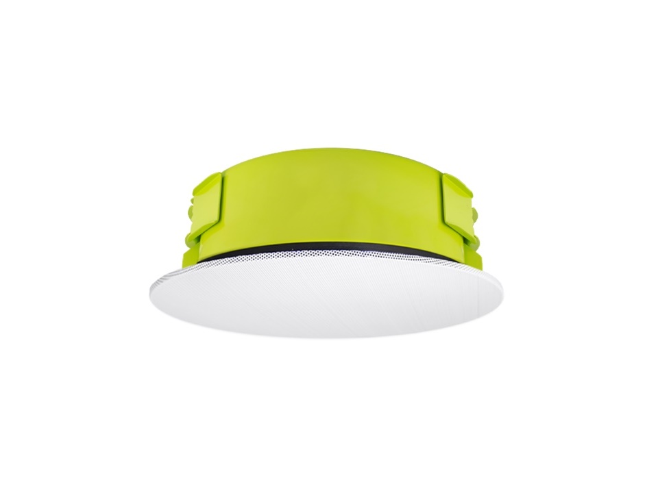 Soundtube CM52S-BGM-II-WH 5.25 inch In-Ceiling Speaker with Short Can and Seamless Magnetic (White Grille)