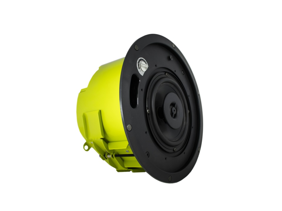 Soundtube CM62-BGM-II-WH 6.5 inch In-Ceiling Background Music Speaker with White Seamless Magnetic Grille - Image 2