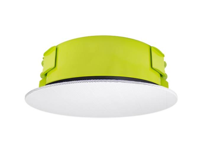 Soundtube IPD-CM52S-BGM-II-WH 5.25 inch IP-Addressable/Dante-Enabled In-Ceiling Speaker with Short Can and Seamless Magnetic White Grille