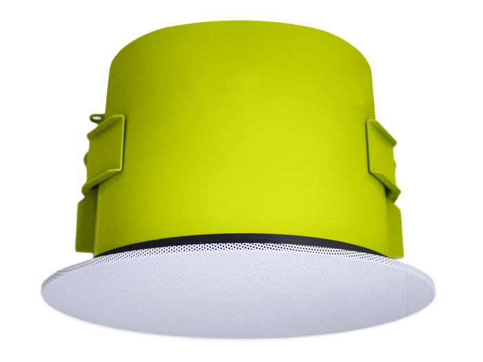 Soundtube IPD-CM82-BGM-II-WH 8 inch IP-Addressable/Dante-Enabled In-Ceiling Speaker with Seamless Magnetic White Grille