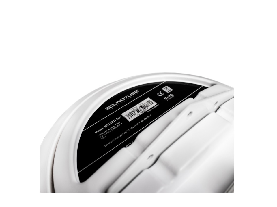 Soundtube RS1201I-WH 12 inch Hanging Subwoofer with SuperT Low-Loss Transformer (White) - Image 3