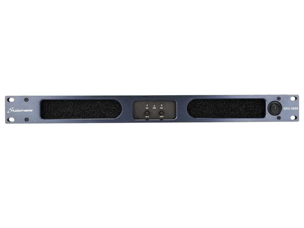 Studiomaster QX2-4000 QX Series 2-Ch Compact Power Amplifier/Up to 9520 Watts (4 ohm Bridged) Power