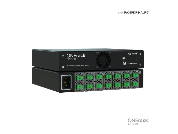 TV One 1RK-SPDR-HALF-7 ONErack Spider Multi-Voltage DC Rackmount PSU - Image 5