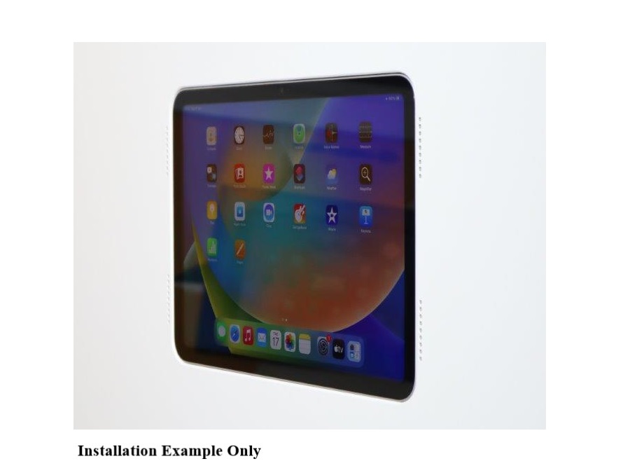 Wall-Smart 002-1-925-WG Invisible Mount for Ipad 10th Gen with Grills - Image 4