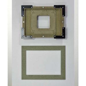 Wall-Smart 032-1-773-WO In-Wall Flush Retrofit Touchscreen Adapter / Magnetic Bezel / Unpainted