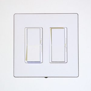 Wall-Smart 10-01-307 New Construction Adapter for Lutron Designer Style 2Gang 5/8 inch