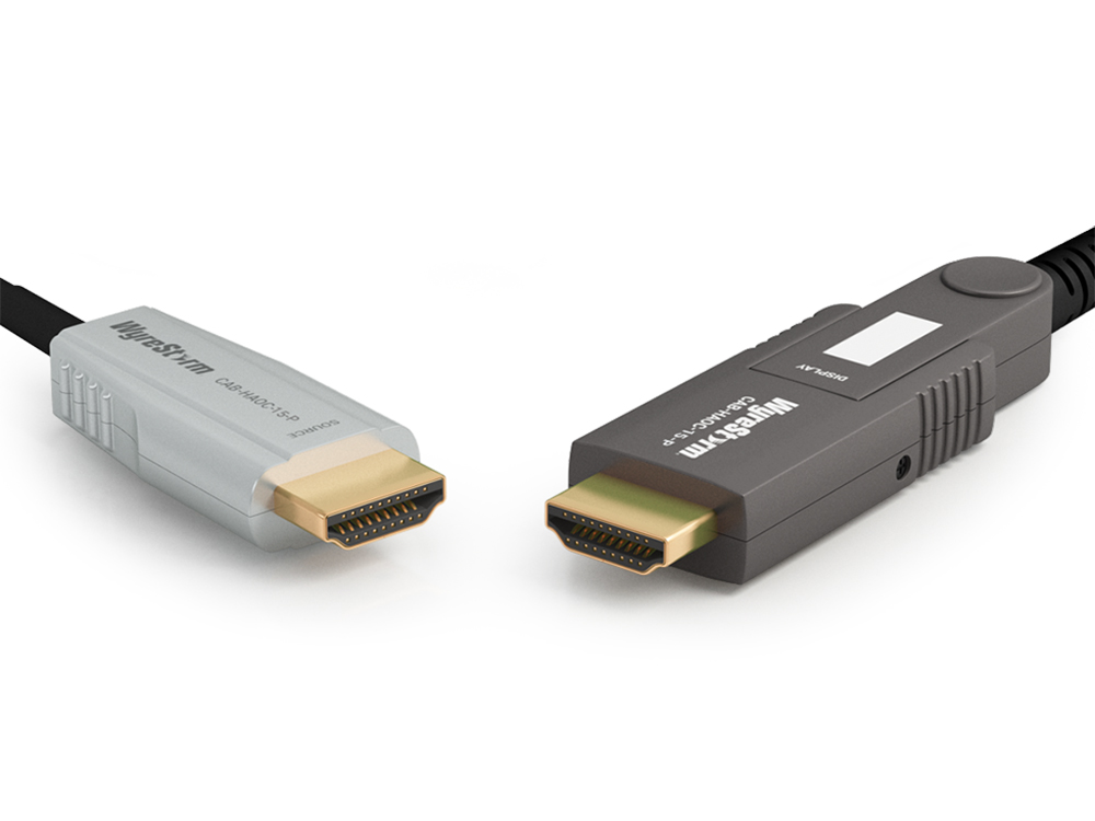 WyreStorm CAB-HAOC-15-P 15m/50ft 24Gbps 4-Core Active Optical HDMI Cable/4K HDR/Detachable Head/Plenum and FT6 Rated - Image 2