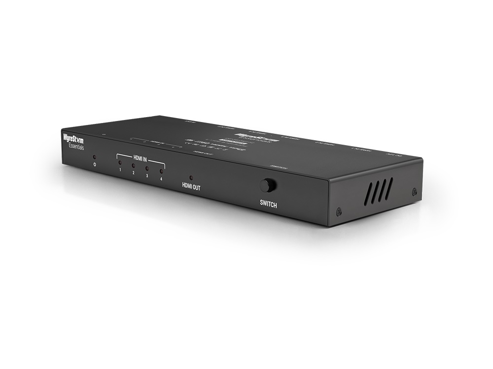WyreStorm EXP-SW-0401-H2 WyreStorm Essentials 4K HDR 4x1 HDMI Switcher with Auto-Switching/HDCP 2.2 and Remote