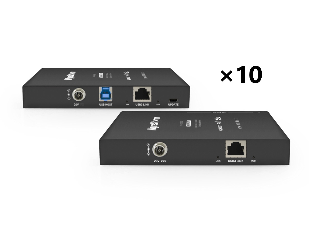 WyreStorm EX-100-USB3 Case Qty (10) HDBaseT USB3 Extender / USB 3.2 Gen1 5Gbps / 100m / PoH+ / 4 USB-A Ports