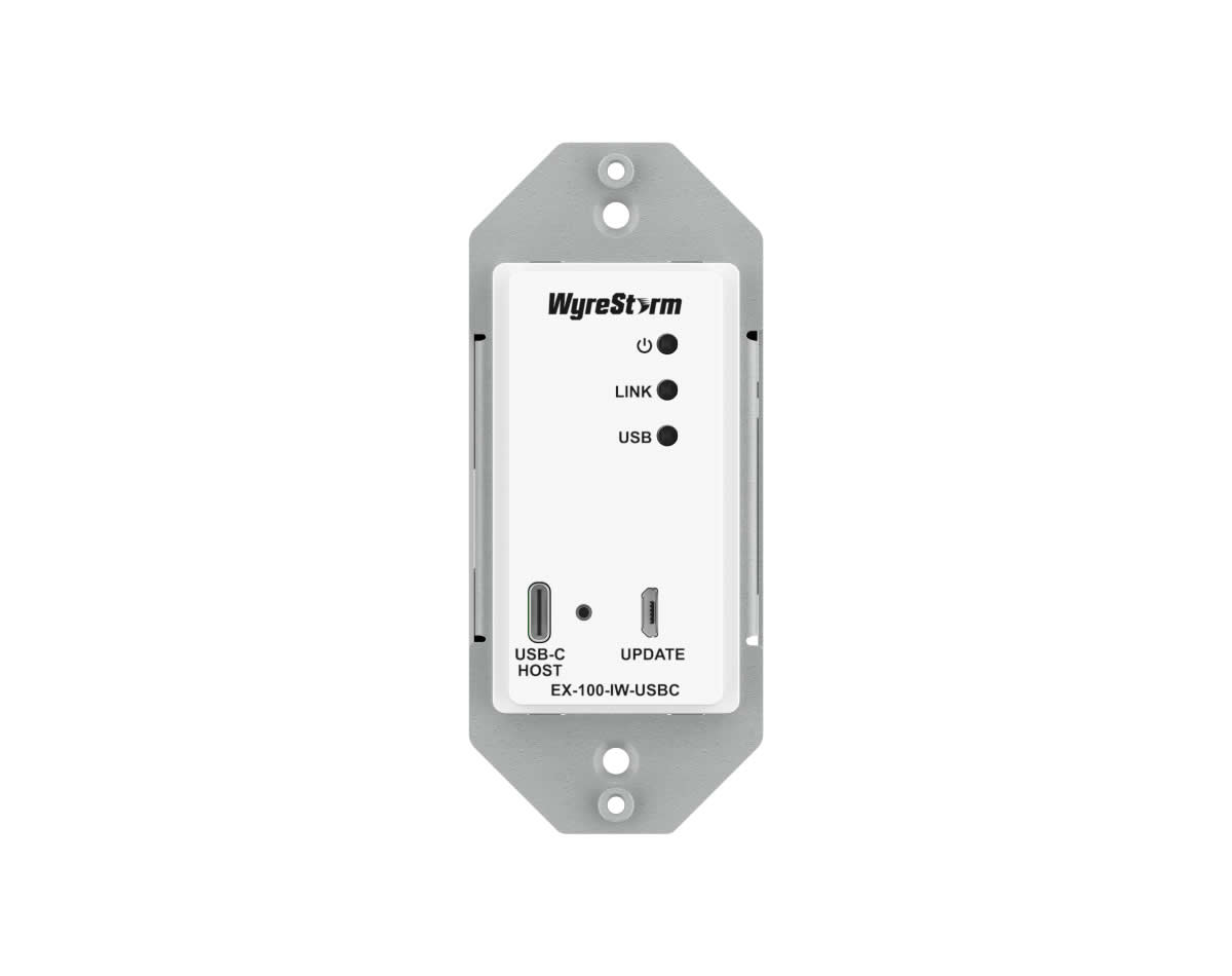 WyreStorm TX-35-IWC-KVM HDBaseT USB-C In-Wall Transmitter / 4K60 / USB2.0 150Mbps / 35m / PoH