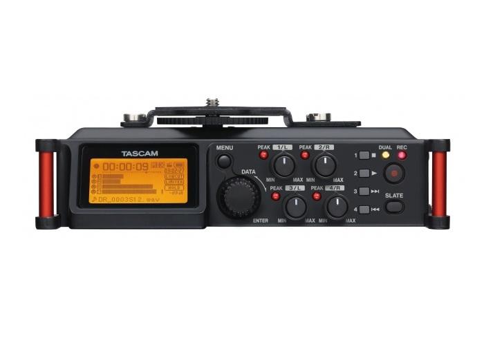 TASCAM DR-70D 4-track Portable Audio Recorder for DSLR with XLR Inputs and a Stereo Mic - Image 2