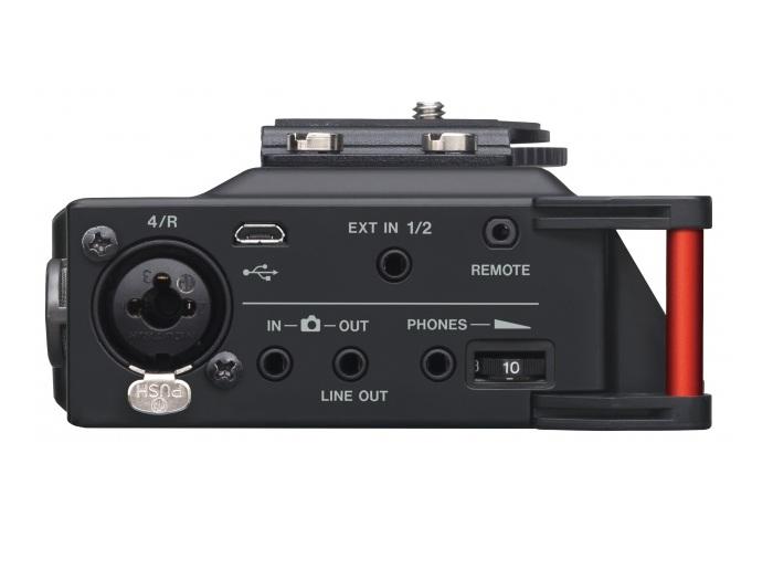 TASCAM DR-70D 4-track Portable Audio Recorder for DSLR with XLR Inputs and a Stereo Mic - Image 4