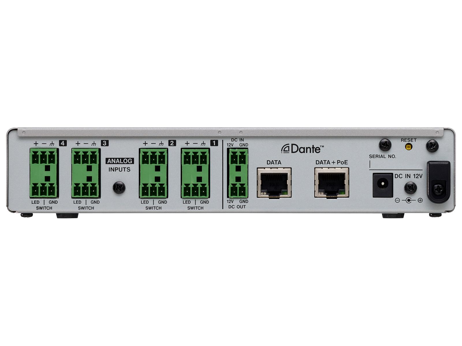 TASCAM MM-4D/IN-E 4 Mic/Line Input Dante Converter with DSP Euroblock - Image 3