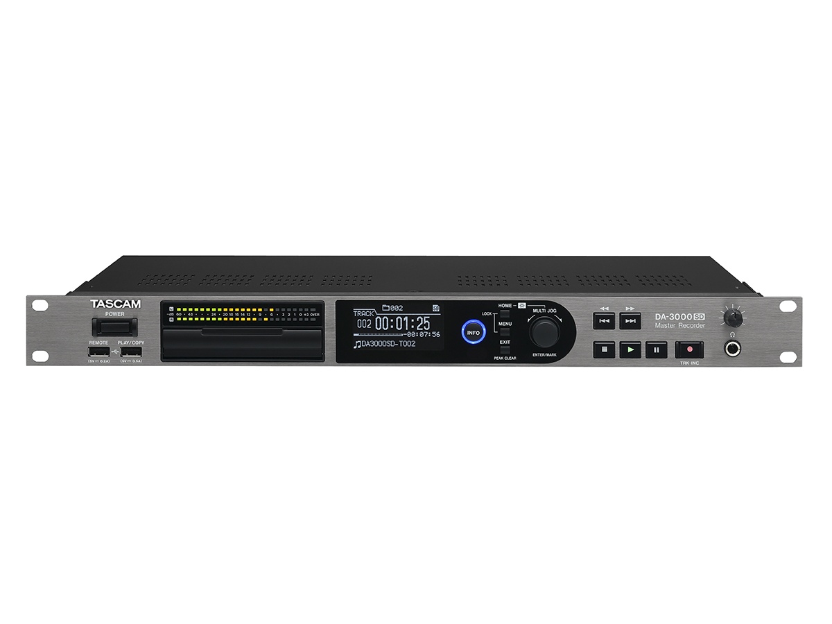 TASCAM DA-3000SD 2-Channel DSD PCM Master Recorder / AD/DA Converter / DSD 5.6MHz / PCM 192kHz / SD - Image 2