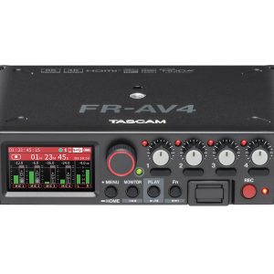 TASCAM FR-AV4 32-Bit Float 4-Ch Field Recorder / Mixer / Timecode Generator / HDMI Sync