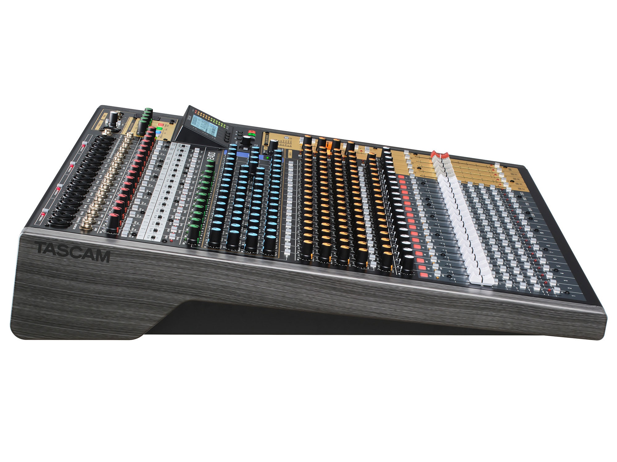 TASCAM MODEL 2400 24-Track Analog Mixer / 22 Inputs / 16 XLR Mic Preamps / USB Audio Interface / SDXC Recorder - Image 3