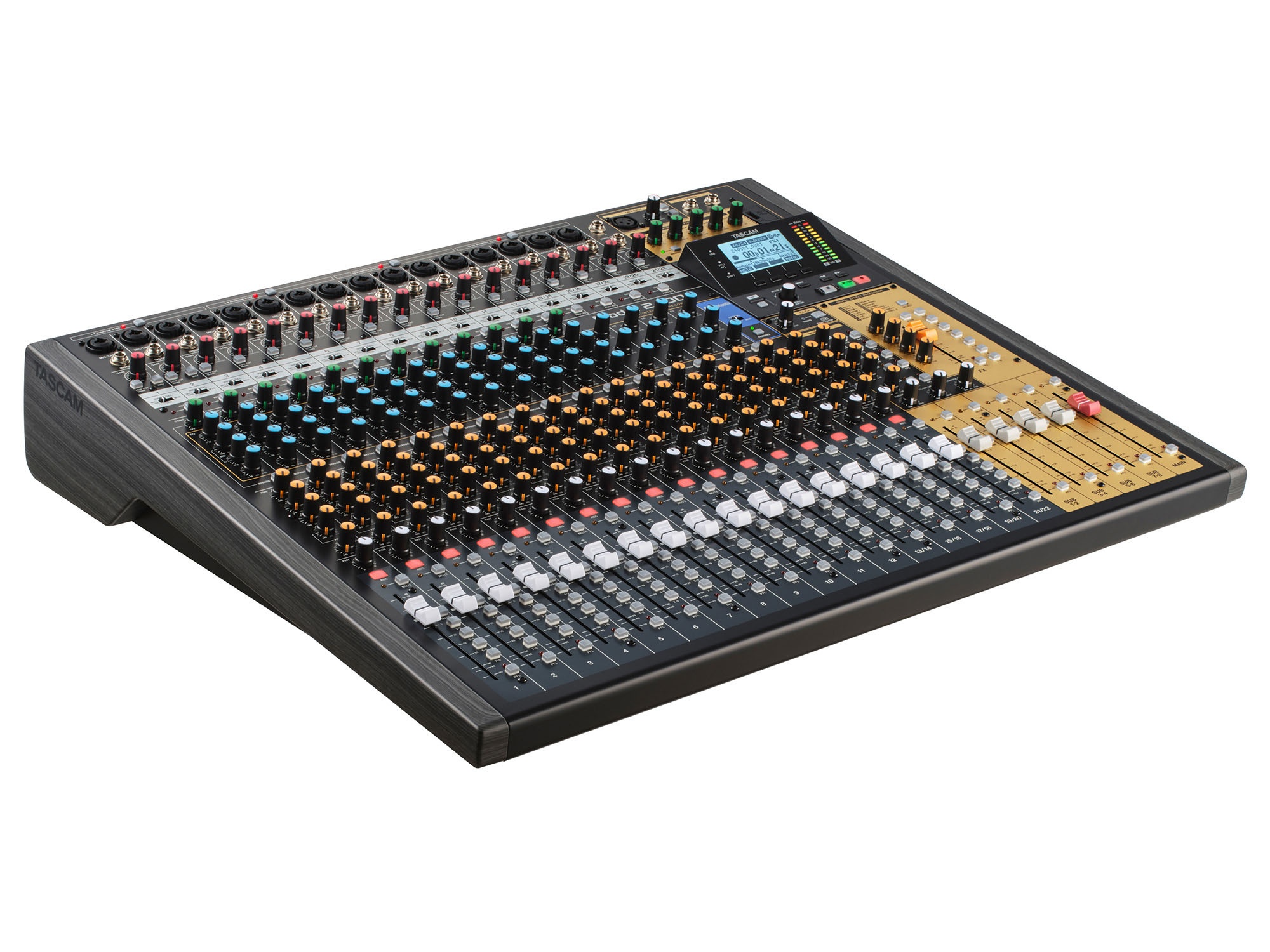 TASCAM MODEL 2400 24-Track Analog Mixer / 22 Inputs / 16 XLR Mic Preamps / USB Audio Interface / SDXC Recorder - Image 5